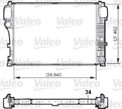 735298 RADYATÖR MERCEDES S CLASS 2215003103