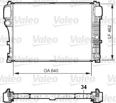 735299 RADYATÖR MERCEDES S CLASS 2215003203