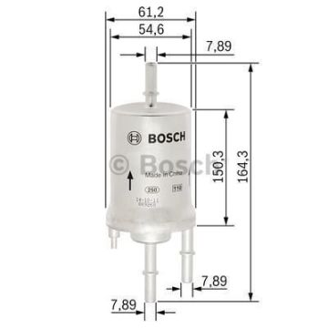 SEAT Altea 1.6 03.2004 - 05.2005 BOSCH BENZİN FİLTRESİ