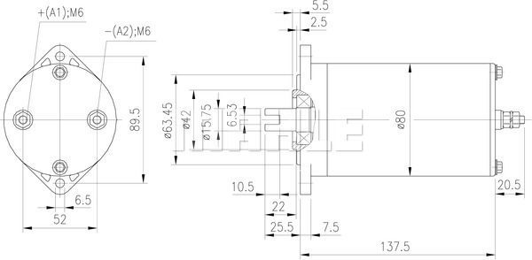 MM 161 Z1660 24V LETRİKA MAHLE ISKRA MM161 72736377 11216172500