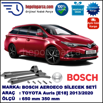 TOYOTA Auris Touring Sports [E18] 07.2013-..., 650 / 350 mm. BOSCH AEROECO Aparatlı Muz Silecek