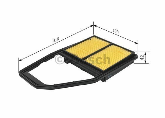 BOSCH_1457433322 Hava Filtresi HONDA Civic; FR-V; Stream; Edix HON 17220PLD000 filitre