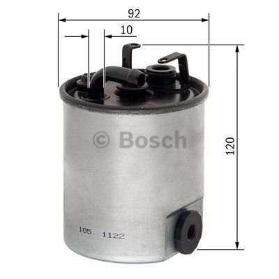Dizel FiltreMERCEDES-BENZ Sprinter; Accelo MB A6120920001; MB 61209
