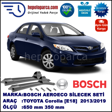 TOYOTA Corolla [E18] 06.2013-..., 650 / 350 mm. BOSCH AEROECO Aparatlı Muz Silecek