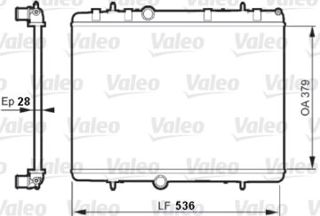 735608 RADYATÖR CITROEN  C2/C3/C4/C5 PEUGEOT 207/208/307/308/407 1330F5 1330-F5