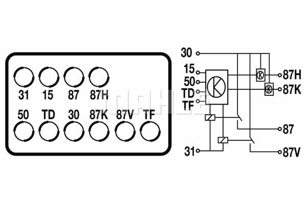 RBCM/27-12 FUEL PUMP RELAY  PASS. CARS MERCEDES