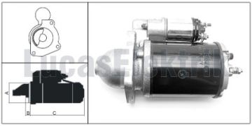 27553  MARS MOTORU 12V/2,8KW/10DIS M127 OTOSA N KARGO (INTERCOOLER)