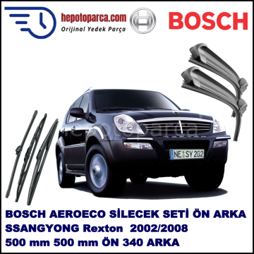 SSANGYONG Rexton  05,2002-,,, Bosch Aeroeco Ön ve Arka Silecek Takımı