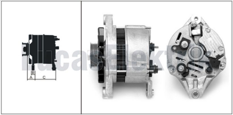 54022375  ALTERNATOR A127/14V/67A NISSAN PRIM ERA (P10 FACE LIFT) 1.6, 1.6I