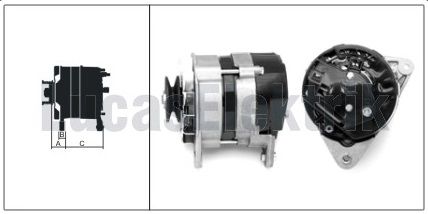 61920006  ALTERNATOR A115/12V/45A FORD/BMC KA MYON TM 30E.MOD. (IC.REG.)