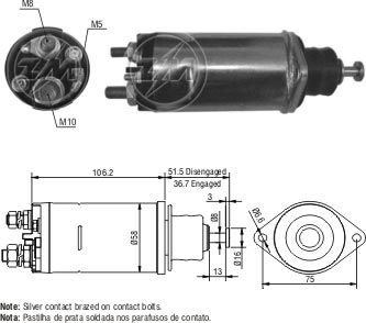 10457116   MARŞ OTOMATİĞİ 24V 28MT PROFESYONEL  BMC 10457116 10457115 10457152 6685-4127 2272  5414352303668 10457116