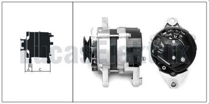 61920047  ALTERNATOR A115/12V/45A CHRYSLER PW  250/AS 250 AS 250D(IC.REG.) DODGE