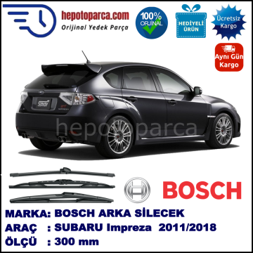 SUBARU Impreza [G13/G23] 300 mm 10.2011-... BOSCH Arka Silecek