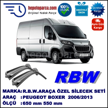PEUGEOT BOXER MUZ SİLECEK TAKIMI RBW ARACA ÖZEL (2006→)