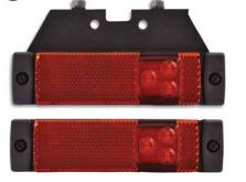 MARS 720307 YAN İŞARET LED 24V KIRMIZI BRAKETLİ