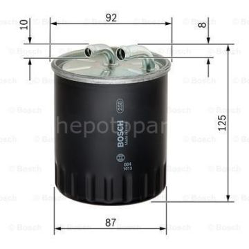 MERCEDES-BENZ B 180 CDI 04.2005 - 05.2011 BOSCH MAZOT FİLTRESİ filitre