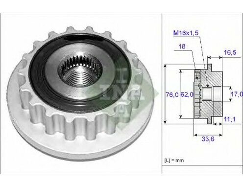 İNA 535011810  KASNAK VOLKSWAGEN T5