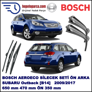 009-,,, Bosch Aeroeco Ön ve Arka Silecek Takımı