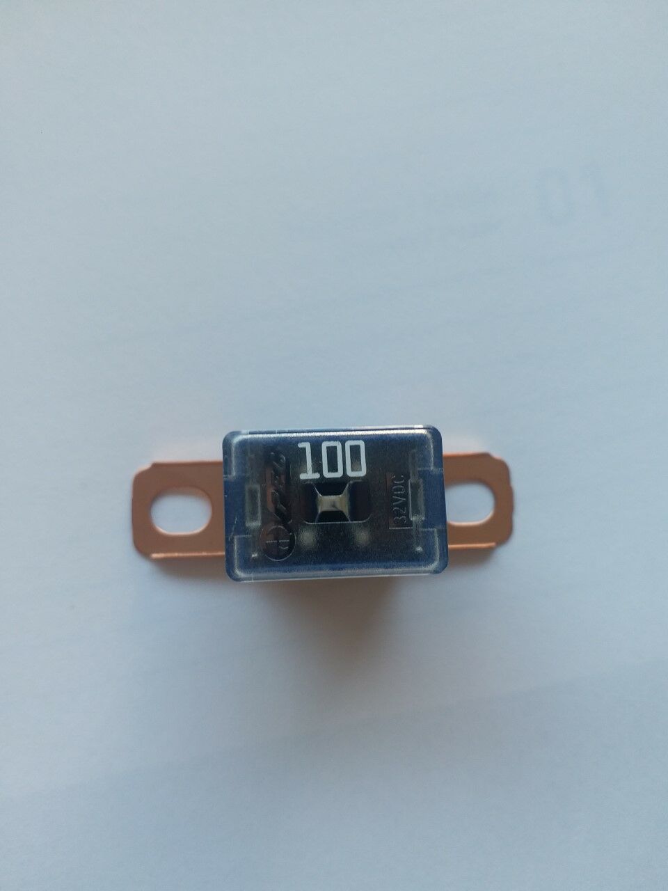 YAN AYAKLI SİGORTA 100A 04.75100 48MM MTA MAVİ