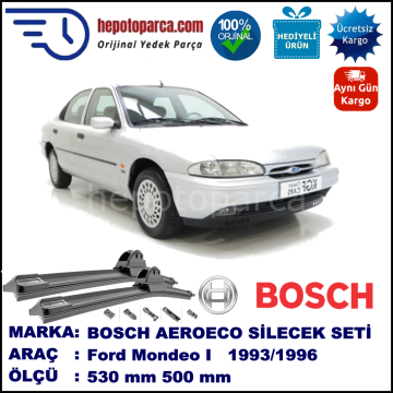 FORD Mondeo I [93] 01.1993-07.1996, 530 / 500 mm. BOSCH AEROECO Aparatlı Muz Silecek