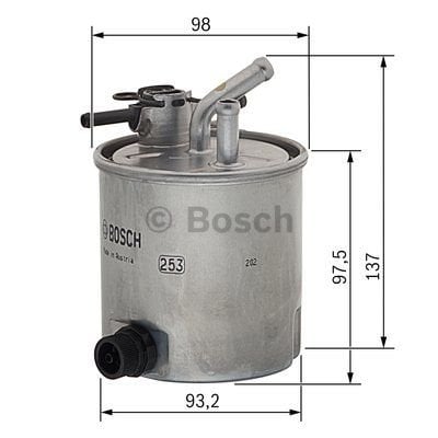 Dizel FiltreNISSAN; RENAULT X-Trail; Cabstar; Maxity; Patrol GR; Atleon; TK 55 REN 7485132676; REN 5001
