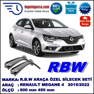 REANULT MEGANE 4 SEDAN HB MUZ SİLECEK TAKIMI RBW ARACA ÖZEL (2015→)