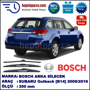 SUBARU Outback [B14] 350 mm 06.2009-... BOSCH Arka Silecek