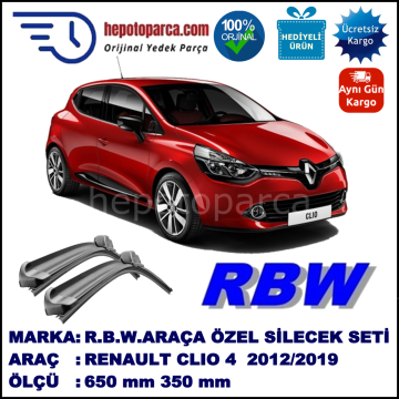 REANULT CLIO 4 MUZ SİLECEK TAKIMI RBW ARACA ÖZEL (2012→)