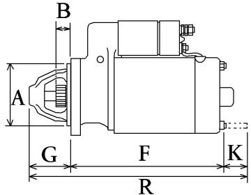 F032110604 Marş Motoru Allis Chalmers Various Mode ls -,Carrier Transicold Various Models -,Perkins Various Models -