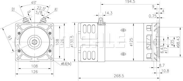 MM 24 Z1660 24V 3KW LETRİKA MAHLE ISKRA MM24 72736240 11216781500   3838922067996  3838922067996