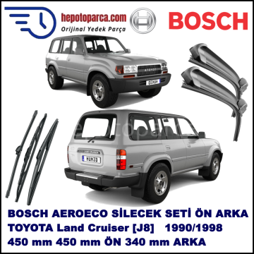 TOYOTA Land Cruiser [J8] 01,1990-01,1998 Bosch Aeroeco Ön ve Arka Silecek Takımı