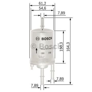 SKODA Fabia 1.4 Combi 03.2010 - 12.2014 BOSCH BENZİN FİLTRESİ