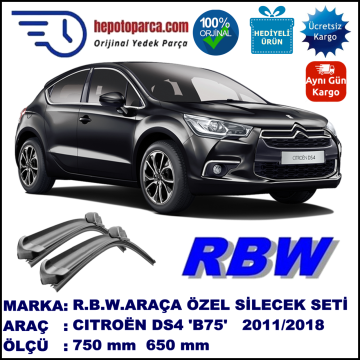 CITROEN DS4 MUZ SİLECEK TAKIMI RBW ARACA ÖZEL (2011→)