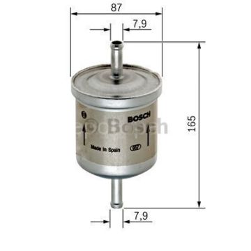 VOLVO V70 2 II 2.5 BI-FUEL LPG (09.2001 - 07.2006) BOSCH Filtre Seti filitre