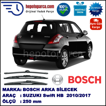 SUZUKI Swift Hatchback [AZH, AZG] 250 mm 09.2010-... BOSCH Arka Silecek