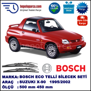 SUZUKI X-90  09.95-... 500 / 450 mm. BOSCH ECO Telli Silecek 2'li Takım