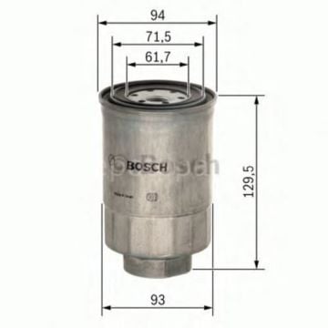 OPEL Combo 1.7 D (04.1996 - 10.2001) BOSCH Filtre Seti filitre