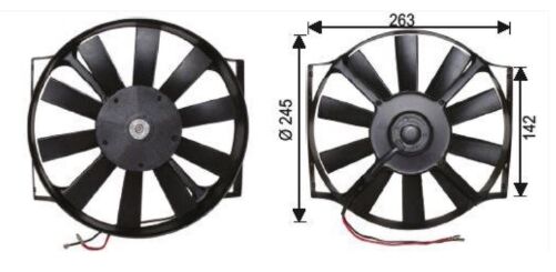 TFM100 FAN MOTORU 10' 12V PERVANELİ
