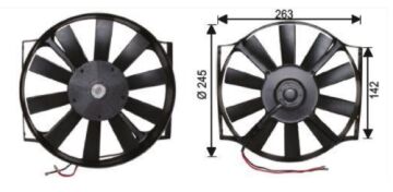 TFM100 FAN MOTORU 10' 12V PERVANELİ