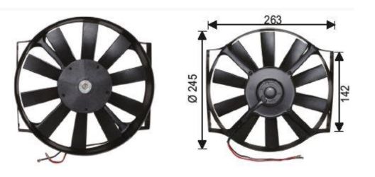 TFM101 FAN MOTORU 10  24V PERVANELİ