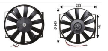 TFM101 FAN MOTORU 10  24V PERVANELİ