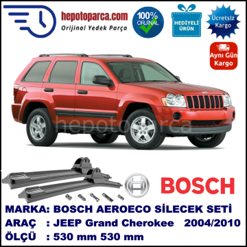 JEEP Grand Cherokee [WK] 08.2004-..., 530 / 530 mm. BOSCH AEROECO Aparatlı Muz Silecek