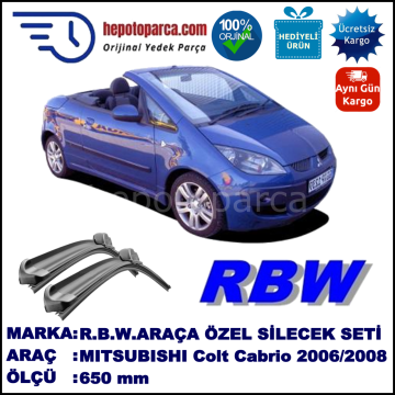MITSUBISHI Colt Cabrio [CZ] 03.06-07.08 650 /  mm. RBW Muz Silecek U Kanca Uyumludur.