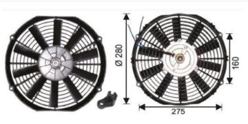 TFM1212 FAN MOTORU 12  12V PERVANELİ