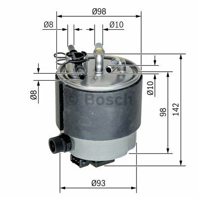 BOSCH_F026402126 Dizel Filtre NISSAN Qashqai 1,5DCI filitre
