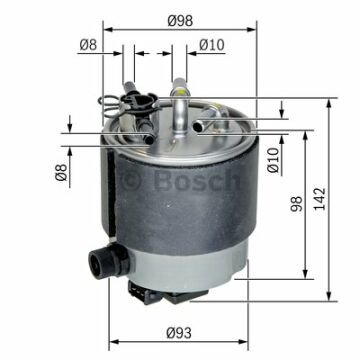 BOSCH_F026402126 Dizel Filtre NISSAN Qashqai 1,5DCI filitre