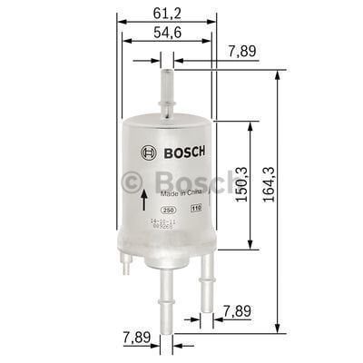 VW (VOLKSWAGEN) Polo 1.4 05.2006 - 12.2009 BOSCH BENZİN FİLTRESİ