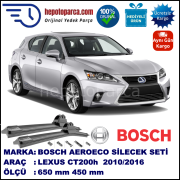 LEXUS CT200h  12.2010-..., 650 / 450 mm. BOSCH AEROECO Aparatlı Muz Silecek