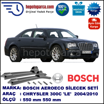 CHRYSLER 300C [LE] 10.04-08.10 550 / 550 mm. BOSCH ECO Telli Silecek 2'li Takım