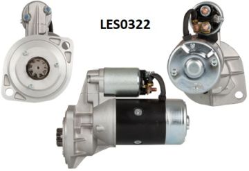 LES0322  MARS MOTORU 12V/2,0KW/9DIS ISUZU CAM PO 2.2D,2.2 4WD,TROPPER 2.2D 4X4